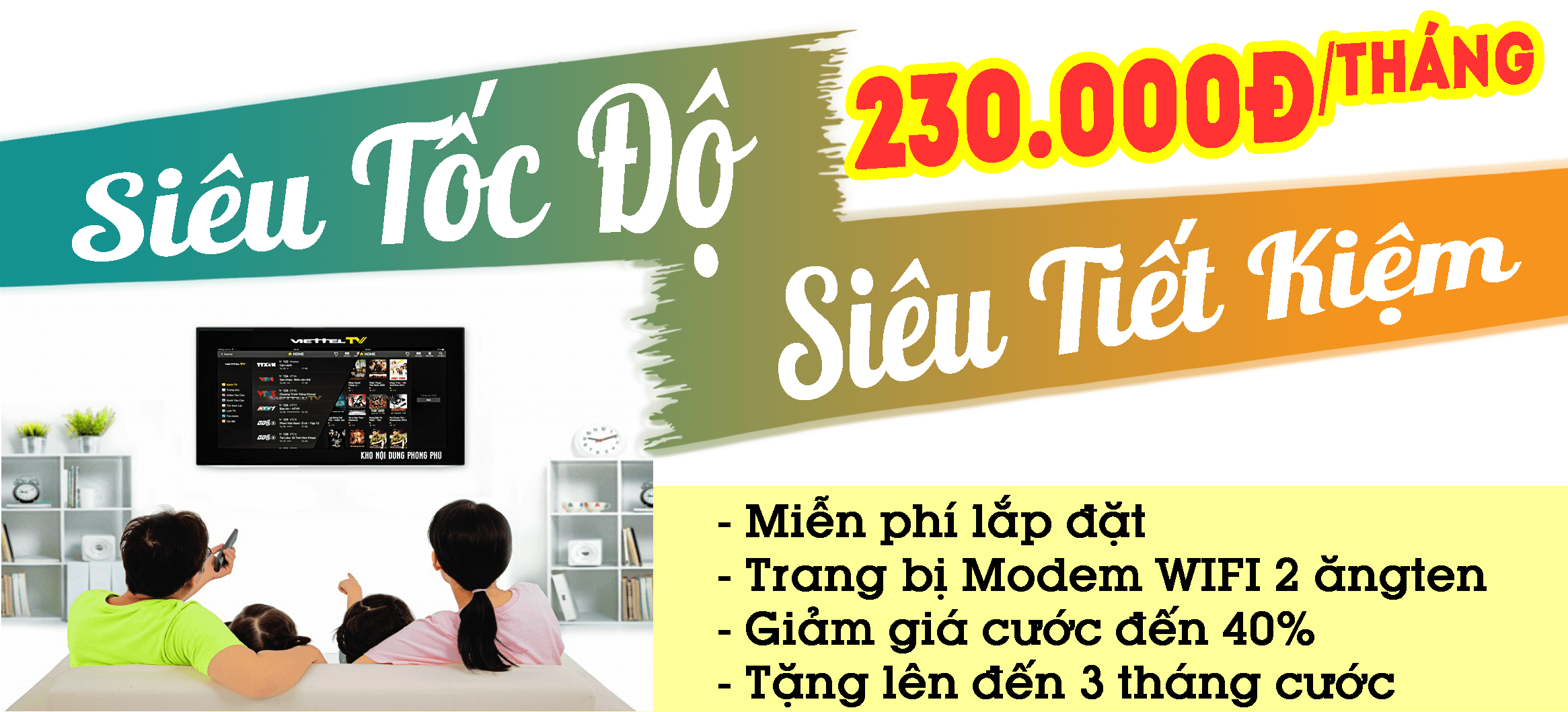 Internet Wifi và truyền hình viettel
