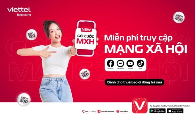 gói cước mxh Viettel