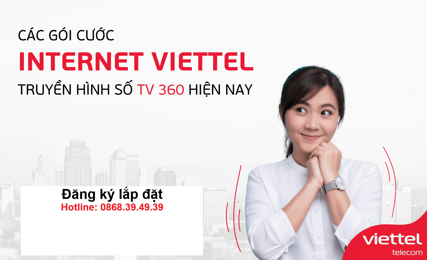 các gói combo internet và truyền hình Viettel